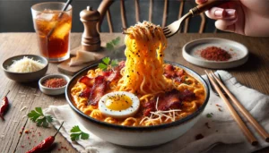 Complete Guide to Korean Ramen | Buldak Ramen, Jin and Jjajang Ramen 12 carbonara-buldak-noodles-koreanramen.net