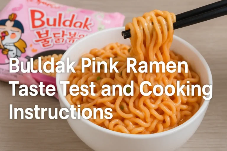 Buldak Pink Ramen Taste Test and Cooking Instructions 1 buldak-pink-ramen-taste-test-and-cooking-instructions_koreanramen.net